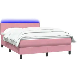 vidaXL Boxspringbett 140 x 210 cm Rosa