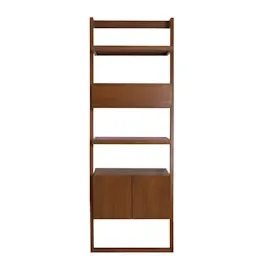 Mendler Teak-Leiterregal HWC-M86, Badschrank Badregal Badezimmer, hochwertiges B-Grade-Teak (Kernholz, 20-30 Jahre), 170x60x45cm