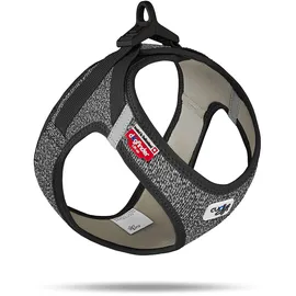 Curli Clasp Vest Hundegeschirr Schwarz XS