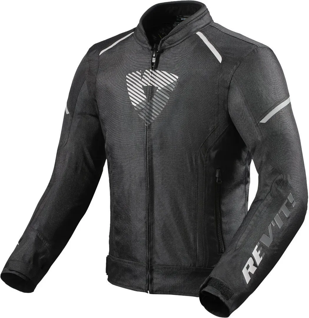 Revit Sprint H20 Motorrad Textiljacke, schwarz-weiss, Größe L für Männer