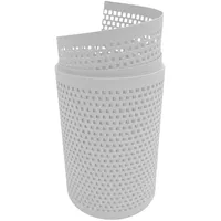 zaun|zu® Doppelstabmattenzaun 2,55 m Weiß/Metall