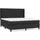 vidaXL Boxspringbett 180 x 200 cm Schwarz