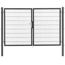 Floraworld Doppeltor 300 x 180 cm Schwarz/Stahl