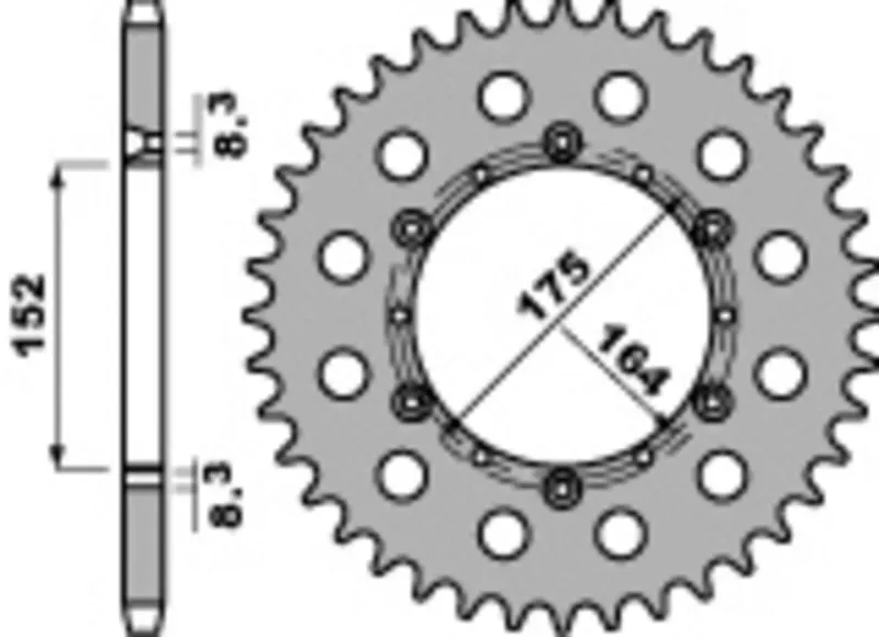 PBR Standard C45 Stahl Ritzel 856 - 520
