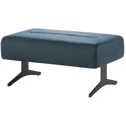 Stressless Hocker aus Leder  Stella , blau , Maße (cm): B: 90 H: 44 T: 57