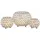 amagohome Teelichthalter Set 3-teilig Crystal Silber