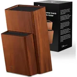 enoking Messerblock Akazienholz mit Kunststoffborsten