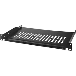 LogiLink 19" Fachboden Befestigung nur vorne T=250 mm schwarz