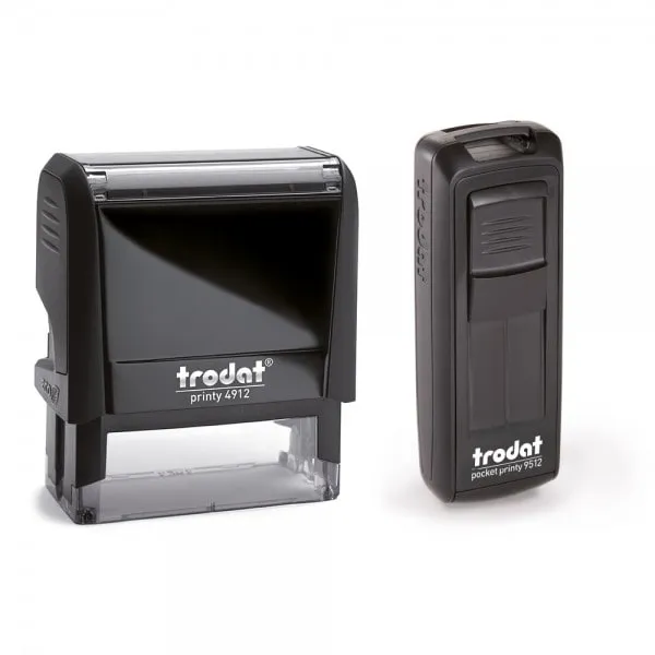 Doppelpack / Trodat Printy 4912 + Mobile Printy 9512 Textstempel