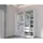marmex möbel TRES 01B Kleiderschrank 100x206x51 weiß