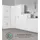 mokebo Besenschrank Weiß Holzwerkstoff, 4 Fächer, 60x180x34 cm, Waschküche, Mehrzweckschränke