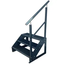 Kaminbau Mierzwa Treppe Freistehend 3 Stufen 57 cm Edelstahl