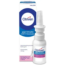 Otriven SCHNUPFEN NASENTROPFEN 0,25mg/ml Säuglinge & Kleinkinder  10 ml Nasentropfen
