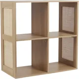 HOME DECO FACTORY 4er-Set Esszimmerstühle Skandinavisch Kunststoff Weiß