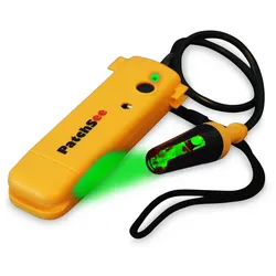 PatchSee LED Lichtquelle für Kabeltests, Grün inkl. Tasche, Batterie 3x 1.2V Typ