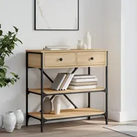 VidaXL Konsolentisch Sonoma-Eiche 75x34,5x75 cm Holzwerkstoff