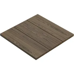 TEAK DESIGN | Bistro Außen Tischplatte | Fichte Holz | 70 x 70 x 3,5cm | Walnuß | Quadratisch