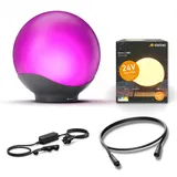 Steinel LED Kugelleuchte Sphera C Kunststoff Ø30 cm inkl. 1x Kugellampe, 35 W Netzteil, 1m Kabel, 16 Mio. Farben, dimmbar, weiß