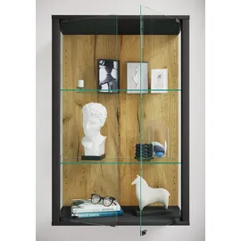 VCM Wandvitrine Udina M 80 x 60 x 25 cm Schwarz