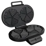 Princess Doppel-Waffeleisen Antihaftbeschichtung, BPA-frei, Überhitzungsschutz Schwarz