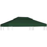 Mengtu Pavillon Ersatzdach Pavillondach Dachplane UV-Schutz und Wasserdicht Ersatzbezug Dach mit Kaminabzug Pavillonabdeckung Ersatzdach Dachplane für Pavillon 310 g/m2 Grün 3x4 m