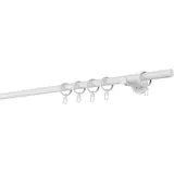 MYDECO Gardinenstange MYDECO "20mm Match Wandträger 6,5 cm", weiß, L:250cm, Gardinenstangen