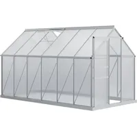 Estexo - Aluminium Gewächshaus 11,2 M3 Frühbeet 370x190x195 Cm Inkl. Fundament Treibhaus
