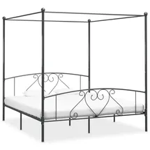 vidaXL Himmelbett 180 x 200 cm Grau
