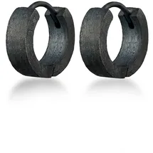 KUZZOI Ohrringe, 925 Silber schwarz, | Gr.: onesize,