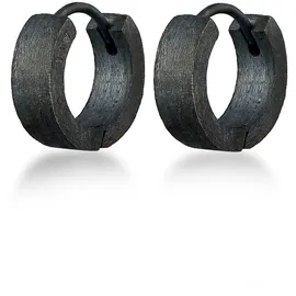 KUZZOI Ohrringe, 925 Silber schwarz, | Gr.: onesize,