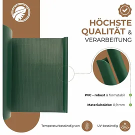 BooGardi Sichtschutzstreifen 120 x 19 cm Schwarz PVC 120 St.
