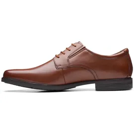 CLARKS Howard Walk Schuhe Dark Tan Lea 45