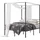 Vevor Himmelbett 140 x 200 cm Schwarz