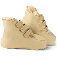 Bettschuhe Unisex Lammfell-Schlafschuhe, Beige