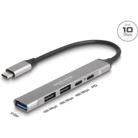 DeLock 64298 - USB 3.1/2.0 Hub 4 Port, USB-C zu 1x 3.1 A, 2x 2.0 A, 1x 2.0 C