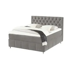 Jette Home Boxspringbett  Jette Glam ¦ grau ¦ Maße (cm): B: 182 H: 132,5