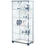 Kerkmann Glasvitrine Expoline 85 x 42,5 x 180 cm Silber