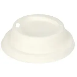 PAPSTAR 1000 Dom-Deckel, Zuckerrohr "pure" rund Ø 8 cm · 2,5 cm weiss
