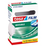 Tesa Klebefilm tesafilm invisible, 10m:19mm, 1 Rolle in der Hängefaltschachtel