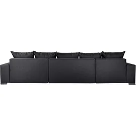 Collection AB Wohnlandschaft COLLECTION AB "Josy XXL U-Form, B: 333 cm, mit 2 Recamieren 77 & 97 cm", anthrazit, B:333cm H:84cm T:161cm, 100% Polyester, Sofas, Wohnlandschaft, Bettfunktion, Bettkasten & 2 Zierkissen, Federkern