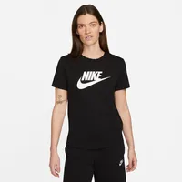 Nike Sportswear Essentials Logo T-Shirt Damen 010 black/white XS
