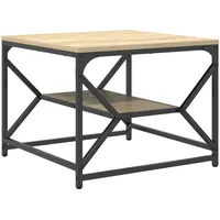 VidaXL Couchtisch mit Regal in Sonoma-Eiche – 51x50x40 cm