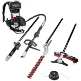 SCHEPPACH 4in1 Multigartengerät MFH5300-4BP Scheppach - 1.8PS 51,7 cm3 2-Takt-Motor 450 mm Schnittbreite