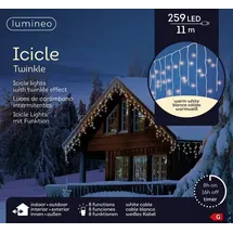 Lumineo Lichtervorhang LED 11 m warm weiß