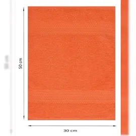 Betz Gästetuchset 30 x 50 cm orange 20-tlg.
