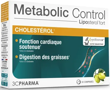 3C Pharma Metabolic Control Cholesterin 30 Tabletten