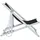 vidaXL Strandstühle 2 Stk. Klappbar Schwarz Aluminium und Textilene