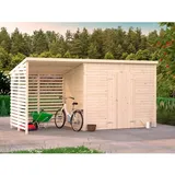 Palmako Leif Gerätehaus 460 x 170 cm Transparent Tauchgrundiert