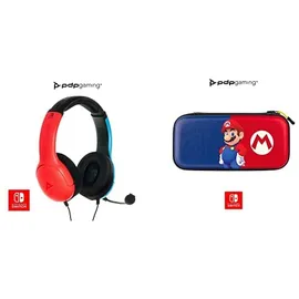 PDP LVL40 Wired Stereo Gaming Headset für Nintendo Switch blau/rot