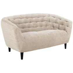 Ebuy24 Ria Sofa 2-Sitzer Chenille beige.